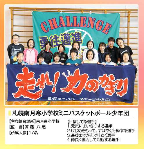 札幌南月寒小学校ミニバスケットボール少年団